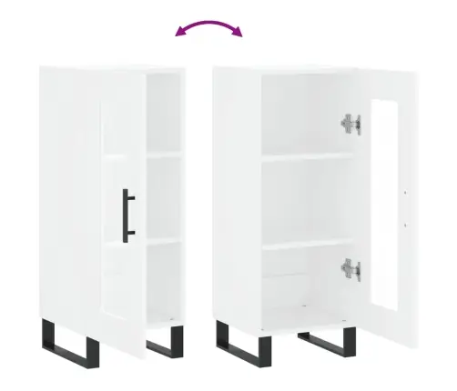 Puhvetkapp, Valge, 34,5 X 34 X 90 cm Tehispuit