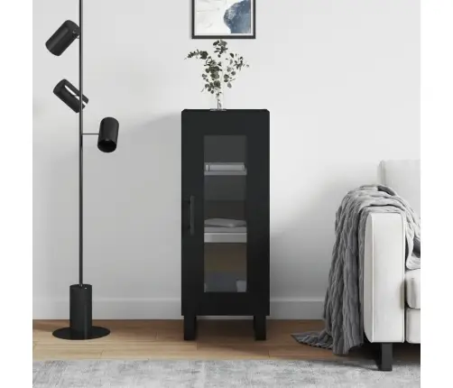 Puhvetkapp, Must, 34,5 X 34 X 90 cm Tehispuit