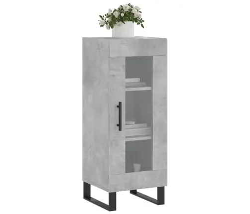 Puhvetkapp, Betoonhall, 34,5 X 34 X 90 cm Tehispuit