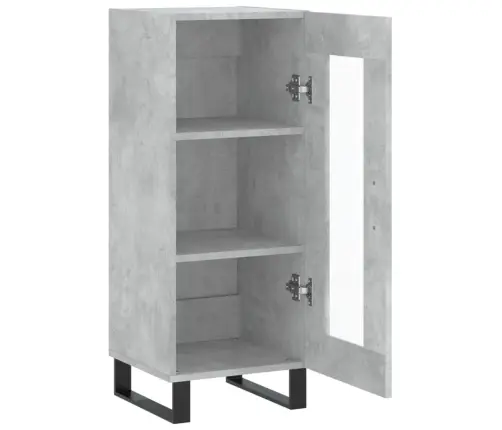 Puhvetkapp, Betoonhall, 34,5 X 34 X 90 cm Tehispuit
