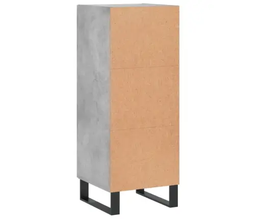 Puhvetkapp, Betoonhall, 34,5 X 34 X 90 cm Tehispuit