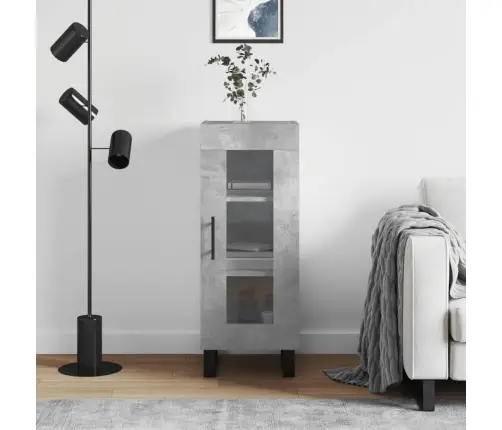 Puhvetkapp, Betoonhall, 34,5 X 34 X 90 cm Tehispuit