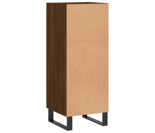 Kumode, Ozolkoka Krāsa, 34,5X34X90 Cm, Inženierijas Koks Vidaxl