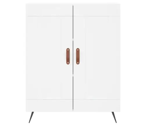 Kumode, Balta, 69,5X34X90 Cm, Inženierijas Koks Vidaxl