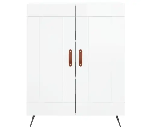 Kumode, Spīdīgi Balta, 69,5X34X90 Cm, Inženierijas Koks Vidaxl