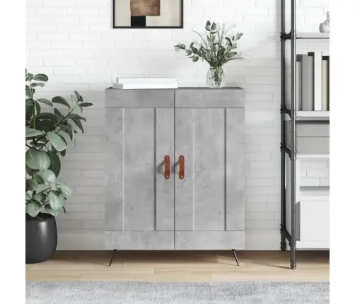 Šoninė Spintelė, Betono Pilka, 69,5X34X90cm Apdirbta Mediena Šoninė Spintelė, Betono Pilka, 69,5X34X90cm Apdirbta Mediena