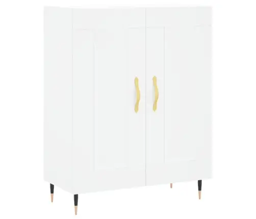 Kumode, Balta, 69,5X34X90 Cm, Inženierijas Koks Vidaxl