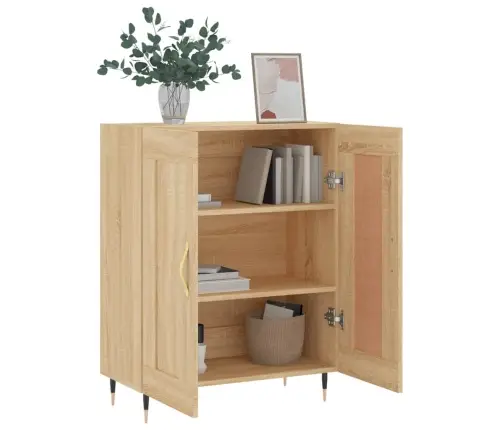 Kumode, Ozolkoka Krāsa, 69,5X34X90 Cm, Inženierijas Koks Vidaxl