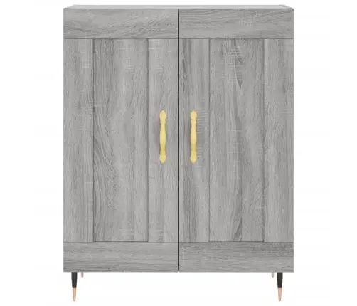 Kumode, Pelēka Ozolkoka, 69,5X34X90 Cm, Inženierijas Koks Vidaxl