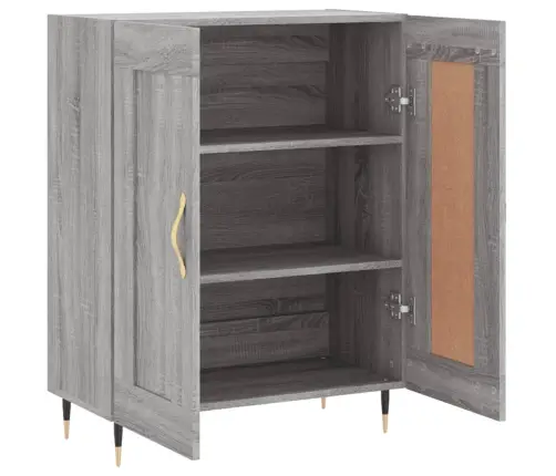 Kumode, Pelēka Ozolkoka, 69,5X34X90 Cm, Inženierijas Koks Vidaxl