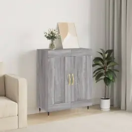 Kumode, Pelēka Ozolkoka, 69,5X34X90 Cm, Inženierijas Koks Vidaxl