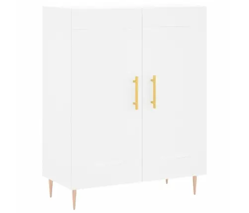 Kumode, Balta, 69,5X34X90 Cm, Inženierijas Koks Vidaxl