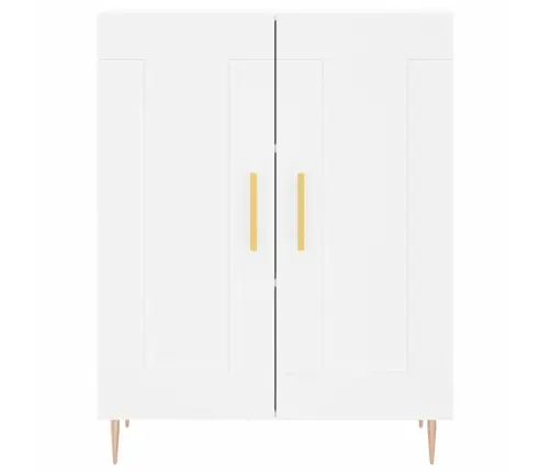 Kumode, Balta, 69,5X34X90 Cm, Inženierijas Koks Vidaxl