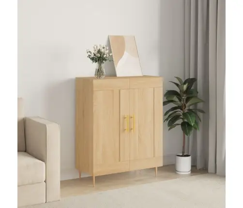 Kumode, Ozolkoka Krāsa, 69,5X34X90 Cm, Inženierijas Koks Vidaxl