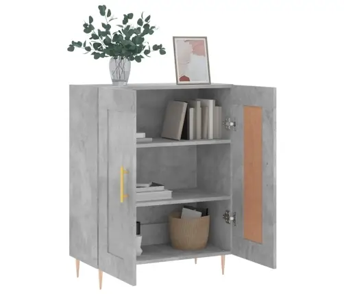 Puhvetkapp, Betoonhall, 69,5 X 34 X 90 cm Tehispuit