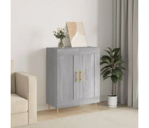 Šoninė Spintelė, Pilka Ąžuolo, 69,5X34X90cm Apdirbta Mediena Šoninė Spintelė, Pilka Ąžuolo, 69,5X34X90cm Apdirbta Mediena