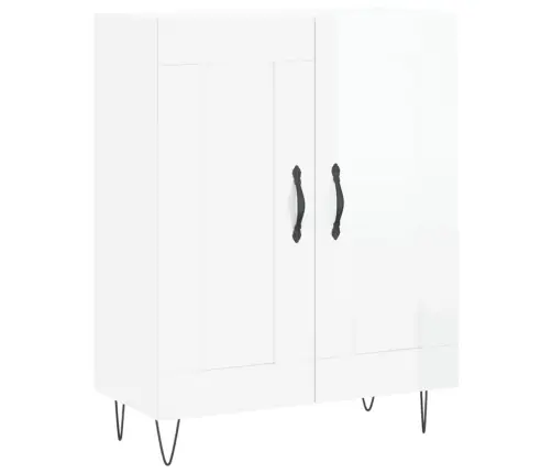 Kumode, Spīdīgi Balta, 69,5X34X90 Cm, Inženierijas Koks Vidaxl