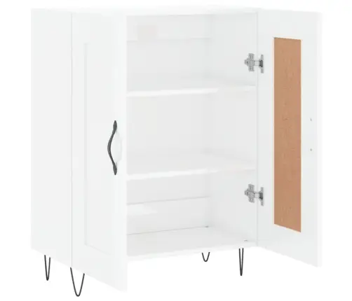 Kumode, Spīdīgi Balta, 69,5X34X90 Cm, Inženierijas Koks Vidaxl