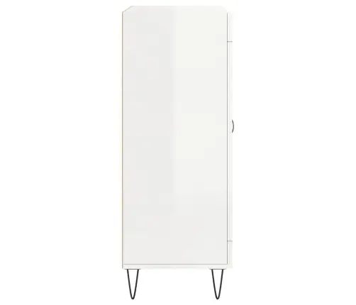 Kumode, Spīdīgi Balta, 69,5X34X90 Cm, Inženierijas Koks Vidaxl