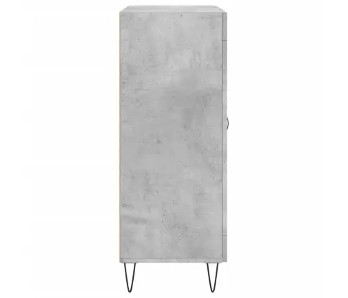 Kumode, Betona Pelēka, 69,5X34X90 Cm, Inženierijas Koks Vidaxl