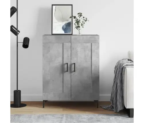 Kumode, Betona Pelēka, 69,5X34X90 Cm, Inženierijas Koks Vidaxl Kumode, Betona Pelēka, 69,5X34X90 Cm, Inženierijas Koks Vidaxl