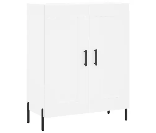 Kumode, Balta, 69,5X34X90 Cm, Inženierijas Koks Vidaxl