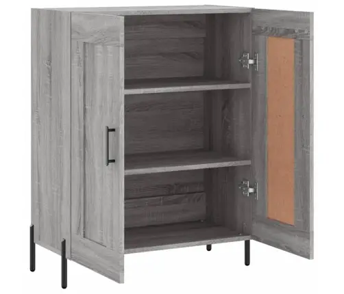 Kumode, Pelēka Ozolkoka, 69,5X34X90 Cm, Inženierijas Koks Vidaxl