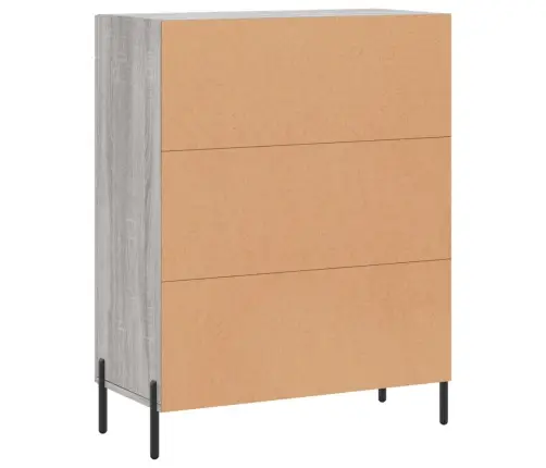 Kumode, Pelēka Ozolkoka, 69,5X34X90 Cm, Inženierijas Koks Vidaxl