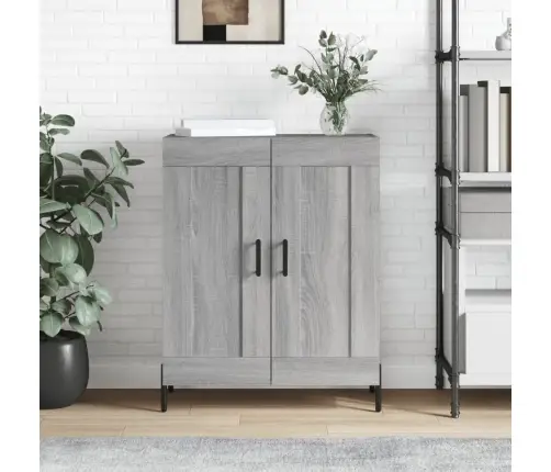 Kumode, Pelēka Ozolkoka, 69,5X34X90 Cm, Inženierijas Koks Vidaxl