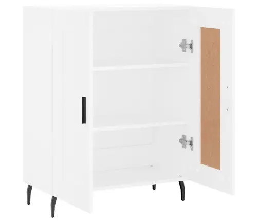 Kumode, Balta, 69,5X34X90 Cm, Inženierijas Koks Vidaxl