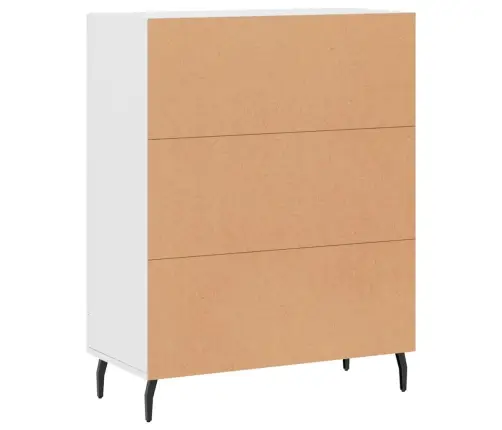 Kumode, Balta, 69,5X34X90 Cm, Inženierijas Koks Vidaxl