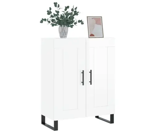 Puhvetkapp, Kõrgläikega Valge, 69,5 X 34 X 90 cm Tehispuit