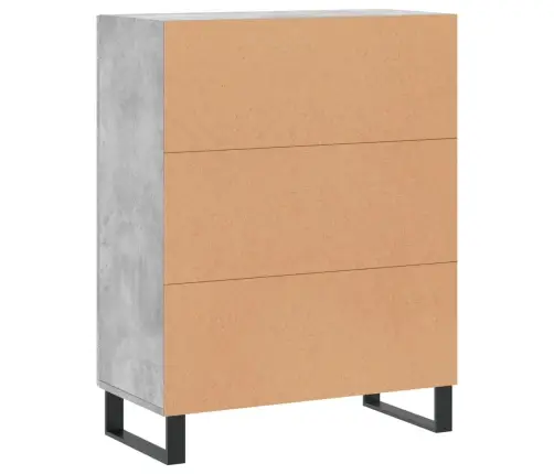 Kumode, Betona Pelēka, 69,5X34X90 Cm, Inženierijas Koks Vidaxl Kumode, Betona Pelēka, 69,5X34X90 Cm, Inženierijas Koks Vidaxl