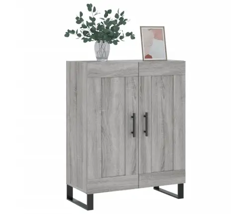 Kumode, Pelēka Ozolkoka, 69,5X34X90 Cm, Inženierijas Koks Vidaxl