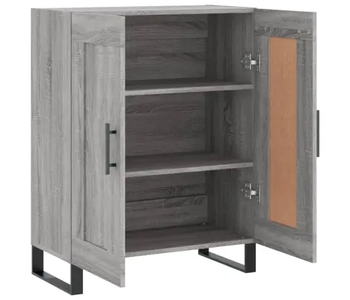 Kumode, Pelēka Ozolkoka, 69,5X34X90 Cm, Inženierijas Koks Vidaxl