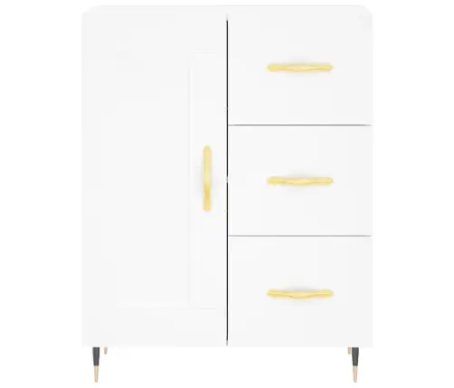 Šoninė Spintelė, Baltos Spalvos, 69,5X34X90cm Apdirbta Mediena