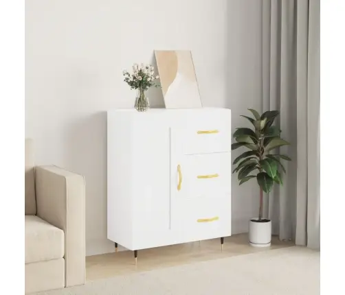 Šoninė Spintelė, Baltos Spalvos, 69,5X34X90cm Apdirbta Mediena