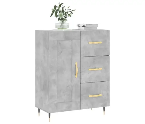 Puhvetkapp, Betoonhall, 69,5 X 34 X 90 cm Tehispuit