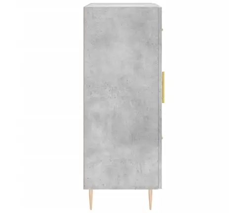 Kumode, Betona Pelēka, 69,5X34X90 Cm, Inženierijas Koks Vidaxl