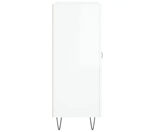 Kumode, Spīdīgi Balta, 69,5X34X90 Cm, Inženierijas Koks Vidaxl