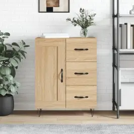 Kumode, Ozolkoka Krāsa, 69,5X34X90 Cm, Inženierijas Koks Vidaxl
