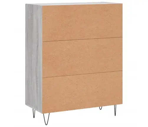 Šoninė Spintelė, Pilka Ąžuolo, 69,5X34X90cm Apdirbta Mediena Šoninė Spintelė, Pilka Ąžuolo, 69,5X34X90cm Apdirbta Mediena