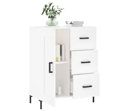 Šoninė Spintelė, Baltos Spalvos, 69,5X34X90cm Apdirbta Mediena