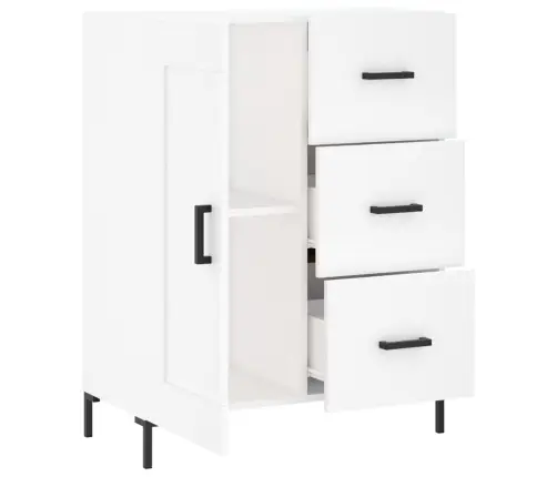 Šoninė Spintelė, Baltos Spalvos, 69,5X34X90cm Apdirbta Mediena