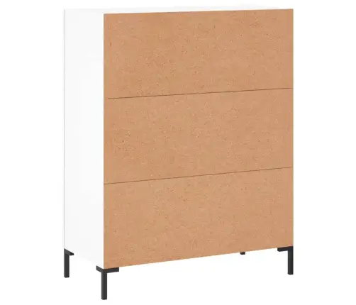 Šoninė Spintelė, Baltos Spalvos, 69,5X34X90cm Apdirbta Mediena