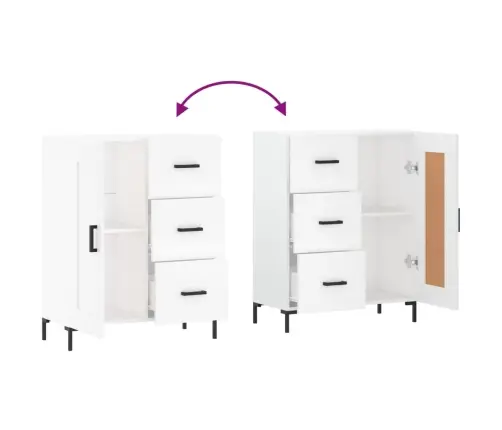 Šoninė Spintelė, Baltos Spalvos, 69,5X34X90cm Apdirbta Mediena