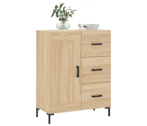 Kumode, Ozolkoka Krāsa, 69,5X34X90 Cm, Inženierijas Koks Vidaxl