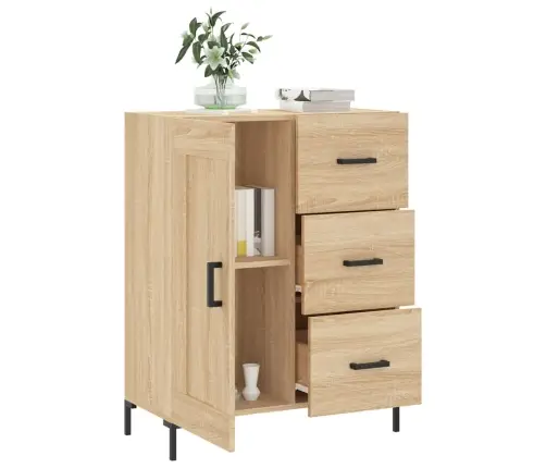 Kumode, Ozolkoka Krāsa, 69,5X34X90 Cm, Inženierijas Koks Vidaxl