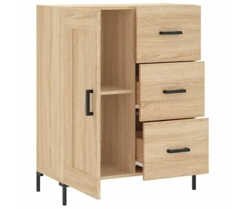 Kumode, Ozolkoka Krāsa, 69,5X34X90 Cm, Inženierijas Koks Vidaxl