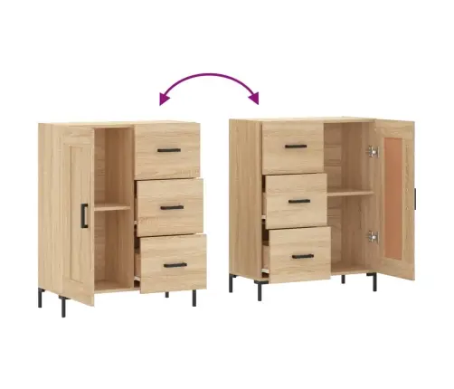 Kumode, Ozolkoka Krāsa, 69,5X34X90 Cm, Inženierijas Koks Vidaxl